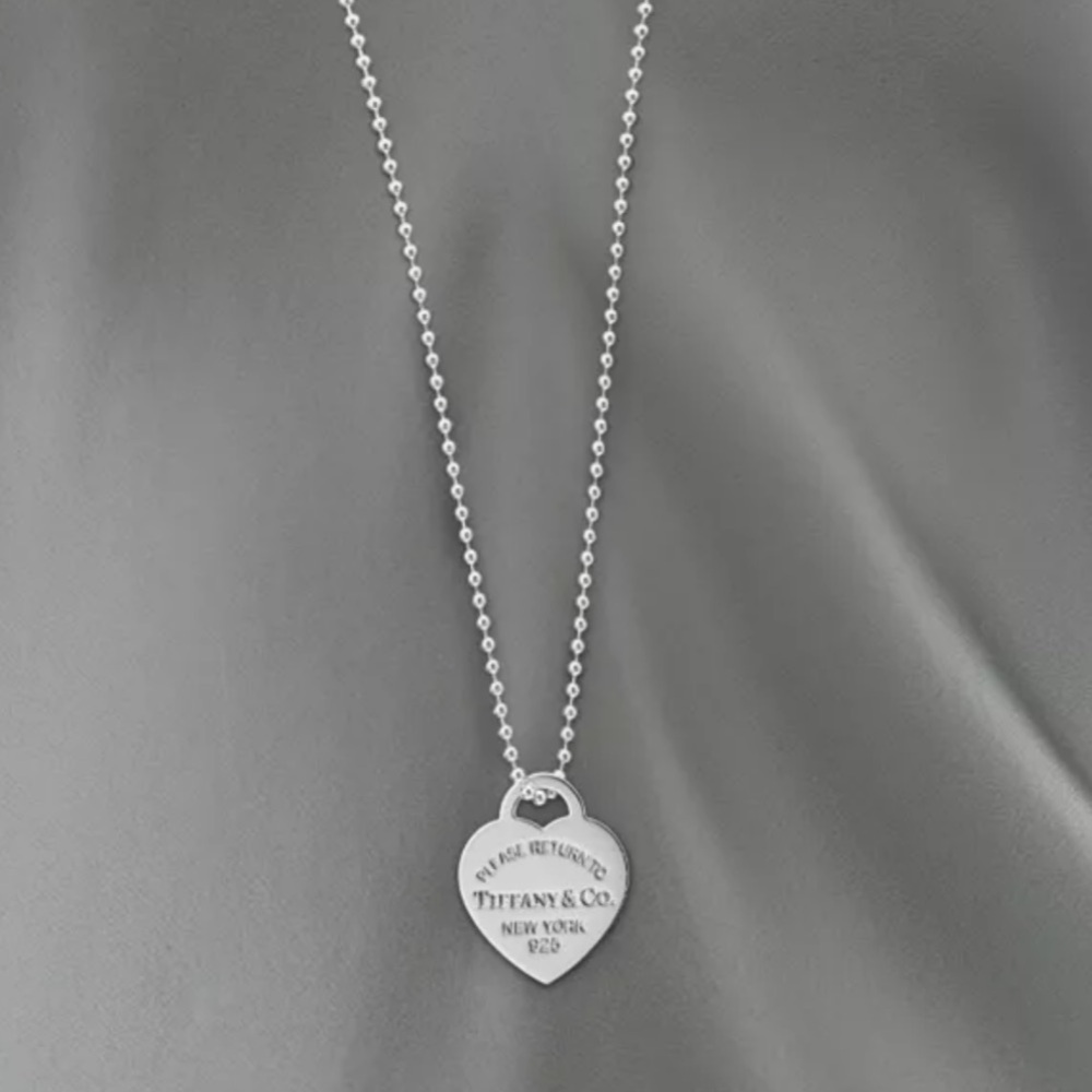 Return to Tiffany® Heart Tag Charm in Silver, on Chain